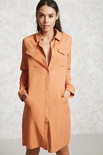 Snap-button Longline Jacket