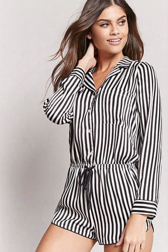 Striped Pajama Romper