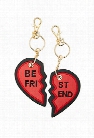 Best Friend Heart Keychain Set