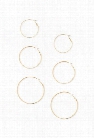 Enamel Hoop Earring Set