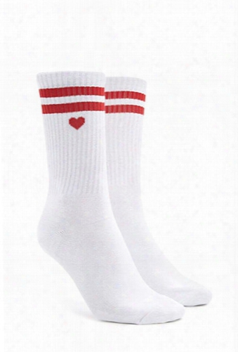 Varsity Heart Crew Socks