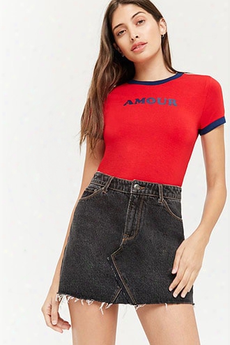 Amour Graphic Ringer Tee