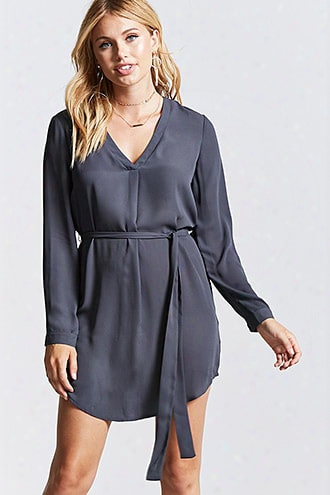 Chiffon Self-tie Dress