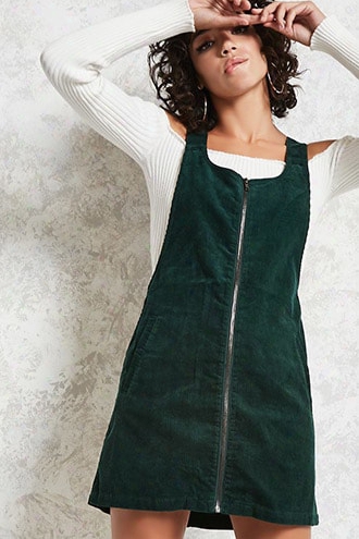 Corduroy Overall Dress