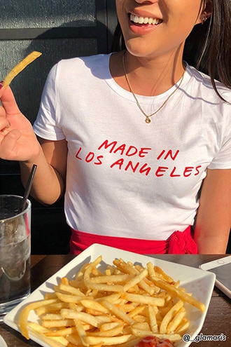 Cropped Los Angeles Graphic Tee