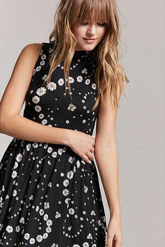 Daisy Floal Mini Skater Dress