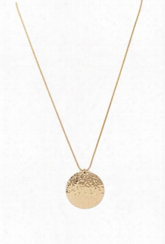 Dimpled Pendant Necklace