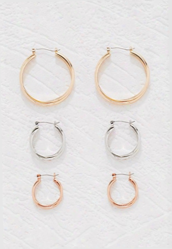 Double Hoop Earring Set