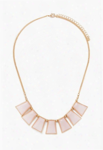 Faux Stone Bib Necklace