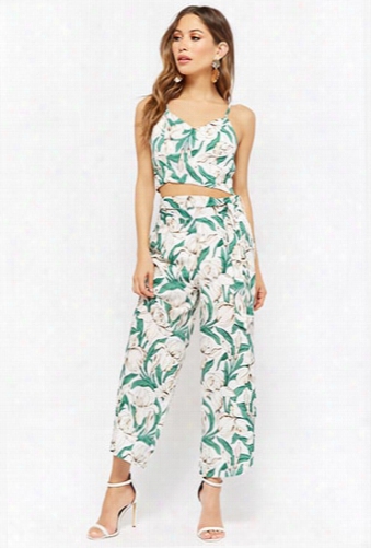 Floral Belted Pants