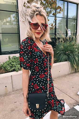 Floral Polka Dot Dress