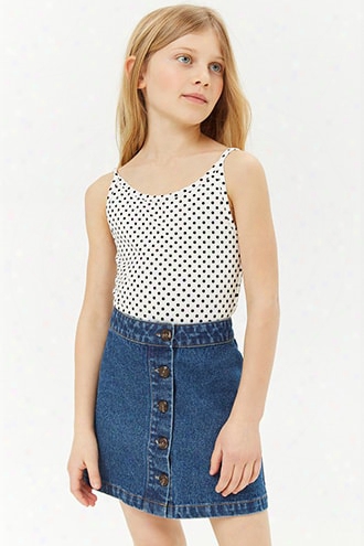 Girls Polka Dot Cutout Bodysuit (kids)