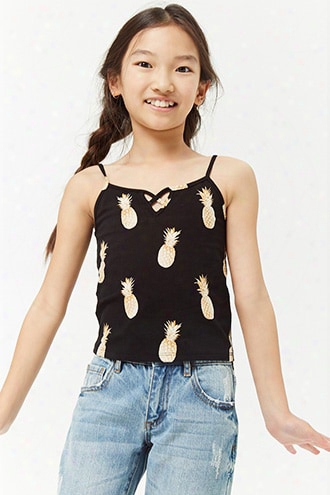 Girls Strappy Pineapple Cami (kids)