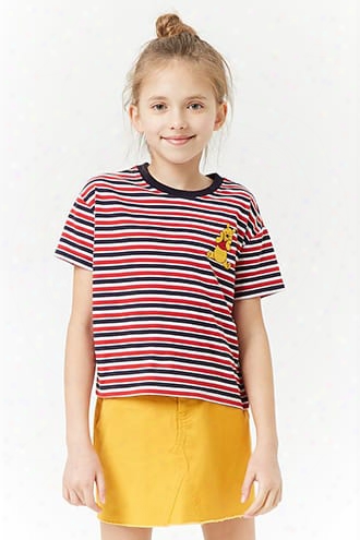 Girls Striped Winnie The Pooh Tee (kids)