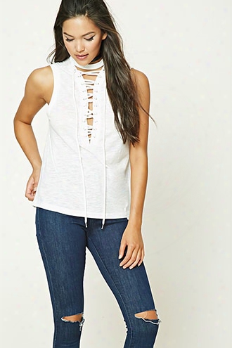 Lace-up Front Top
