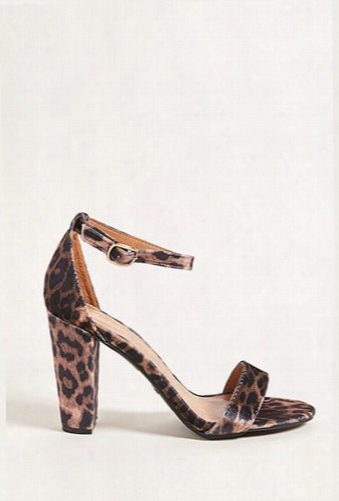 Leopard Velvet Heels