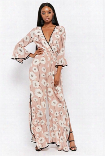 Lucca Couture Floral Flare Jumpsuit
