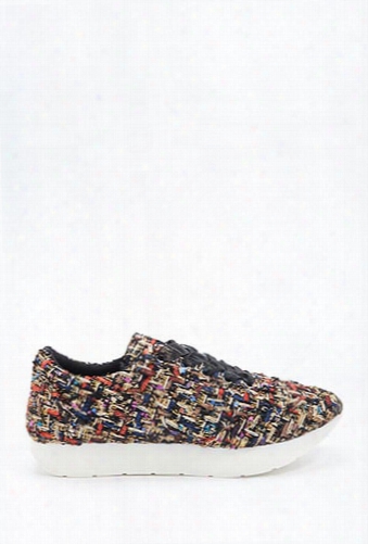 Metallic Tweed Sneakers