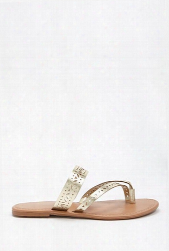 Olivia Miller Cutout Toe Sandals