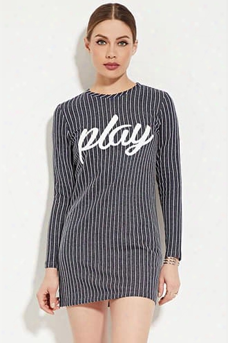 Pinstriped Play Mini Dress