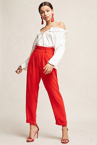 Pleated Paperbag Trousers