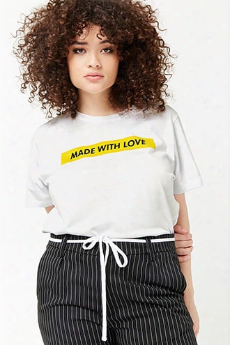 Plus Size Made With Love Graphic Tee