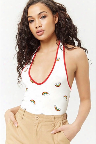 Rainbow Ringer Halter Top