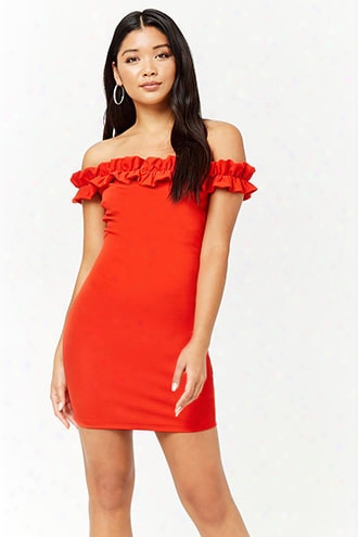 Ruffled Off-the-shoulder Dress