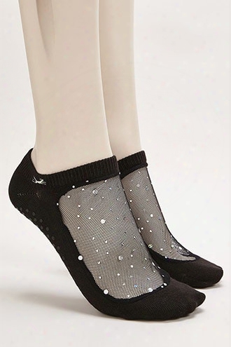 Shashi Sequin Barre Socks