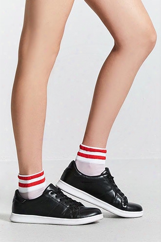 Sheer Varsity Crew Socks