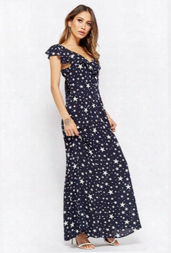 Star Print Maxi Dress