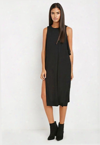 Twist Neckline Layered Dress