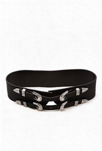 Btb Wide Faux Leather Belt