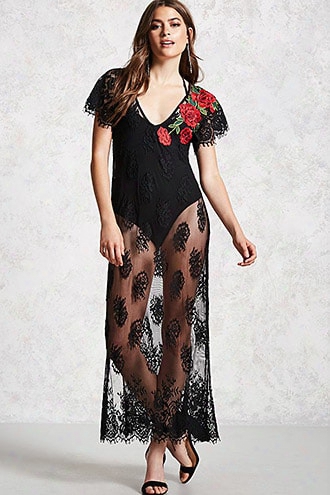 Contemporary Lace Maxi Dress