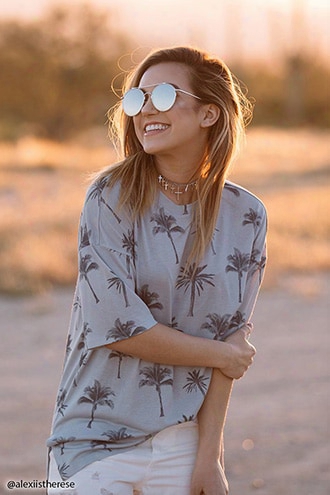 Contemporary Palm Tree Tee