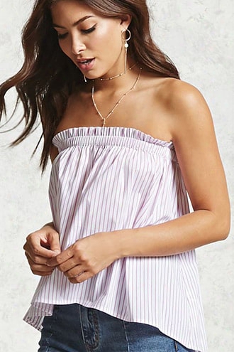 Contemporary Pinstripe Top