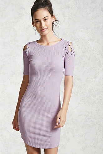 Contemporary Ribbed Knit Dress