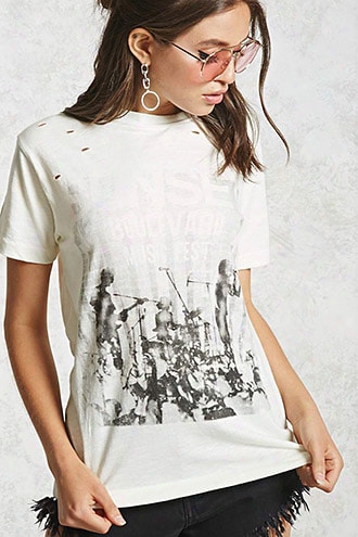 Distressed Sunset Boulevard Tee