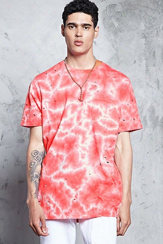 Distressed Tie-dye Tee