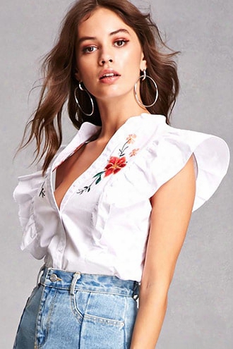 Floral Embroidered Top