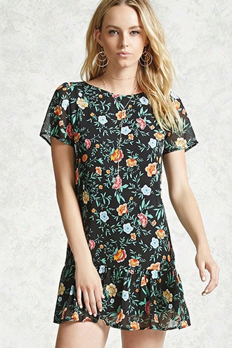 Floral Ruffled Dress