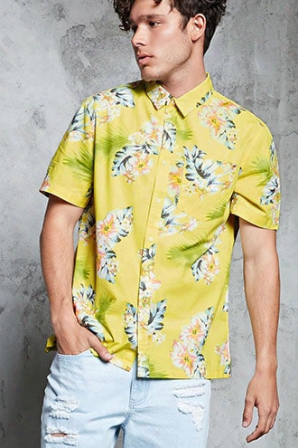 Floral Tropic Print Shirt