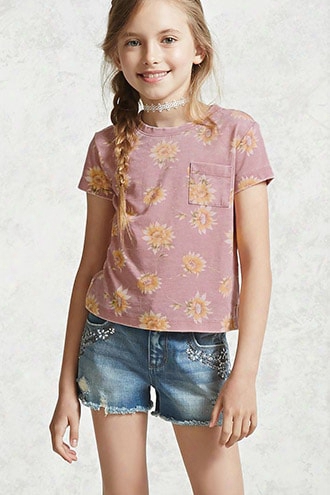 Girls Sunflower Tee (kids)