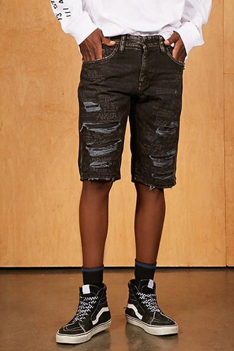 Jordan Craig Distressed Shorts