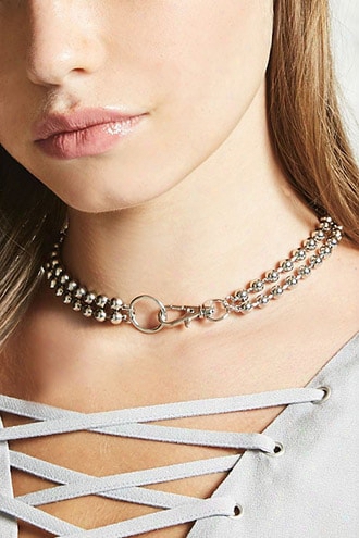 Layered Ball Chain Choker