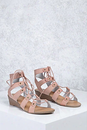 Leather Caged Wedges