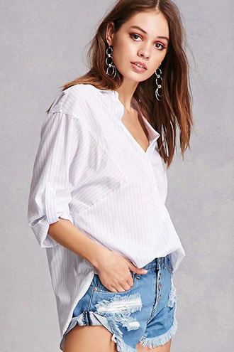 Lush Oversized Striped Top