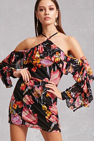 Nightwalker Floral Mini Dress