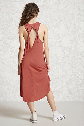 Open Twist-back Knit Dress