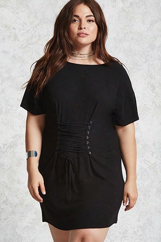 Plus Size Corset T-shirt Dress